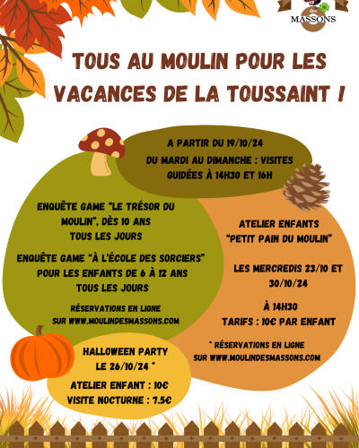 flyer vacances d'automne 2024